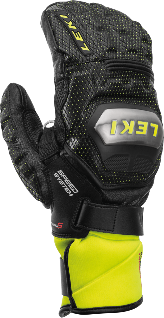 Leki WORLDCUP RACE TI S SPEED SYSTEM MITT (black/ice lemon) 21/22