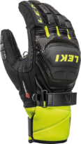 Rukavice Leki WORLDCUP RACE COACH FLEX S GTX (black/ice lemon) 21/22