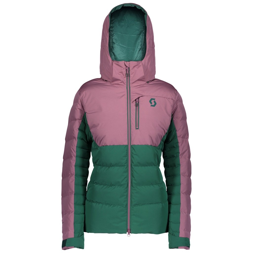 Scott ULTIMATE DOWN JKT (cassis pink/jasper green)