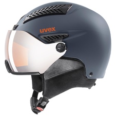 Lyžařská helma Uvex HLMT 600 VISOR (dark slate/orange)   