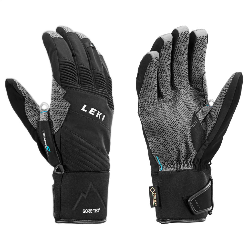 Leki TOUR PRO V GTX (black-chrome-cyan) 18/19