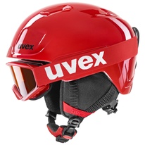 Lyžařská helma Uvex HEYYA SET (red/black)     