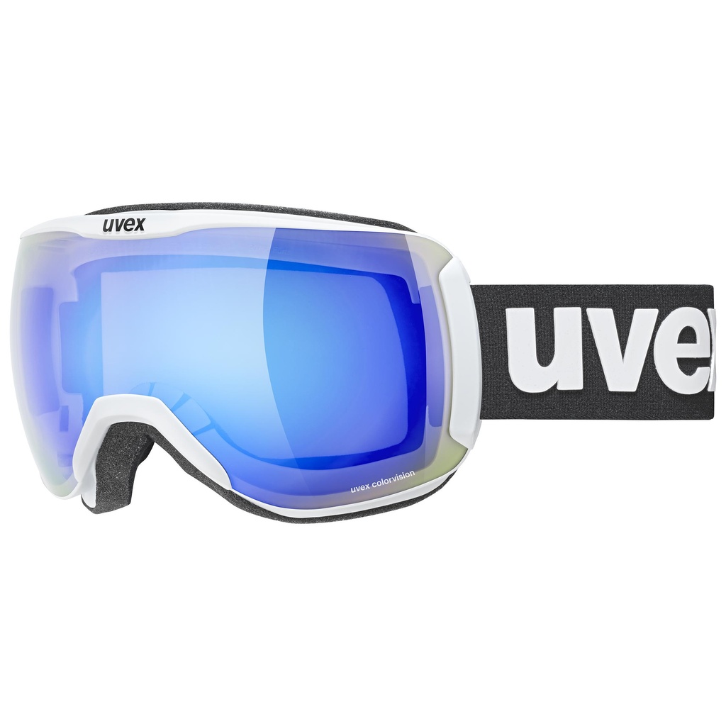 Uvex DOWNHILL 2100 CV white (mirror blue/colorvision® green)