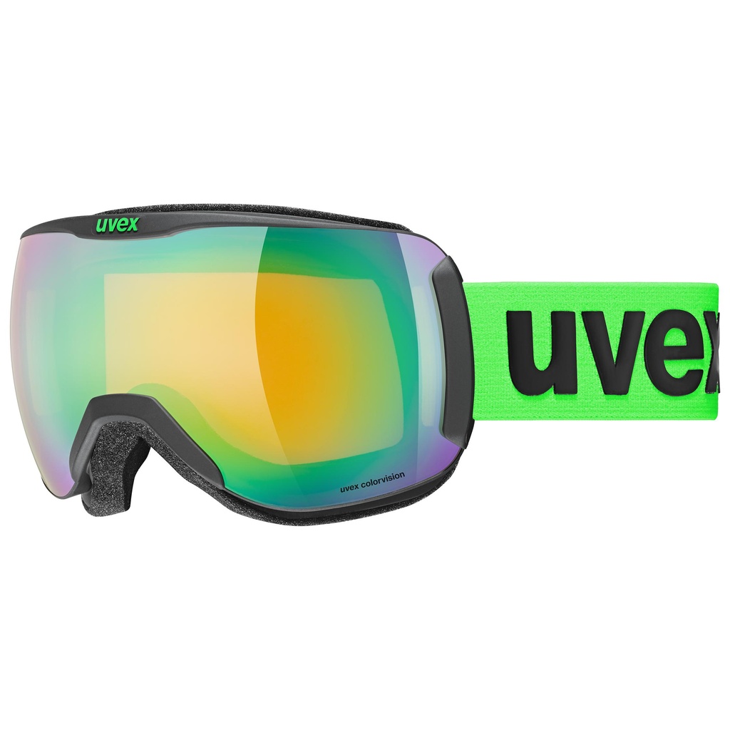 Uvex DOWNHILL 2100 CV black (mirror green/colorvision® orange)
