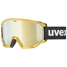 Lyžařské brýle Uvex ATHLETIC CV chrome yellow (mirror gold/colorvision® green) 