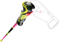 Leki WCR LITE SL 3D (neonpink/black/neonyellow) 23/24