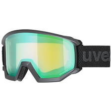 Lyžařské brýle Uvex ATHLETIC FM black (mirror green/lasergold lite) 