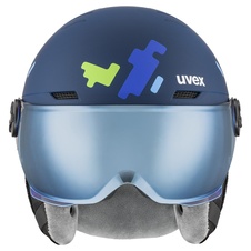  Uvex ROCKET JR VISOR (blue/puzzle)