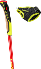 Leki MEZZA Ultralite (naturalcarbon/red/neonyellow) 24/25