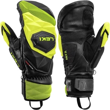 Leki WCR Venom SL 3D Mitt (black/lemon) 24/25