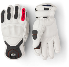 Rukavice Hestra IMPACT RACING Sr. (white/flame red)