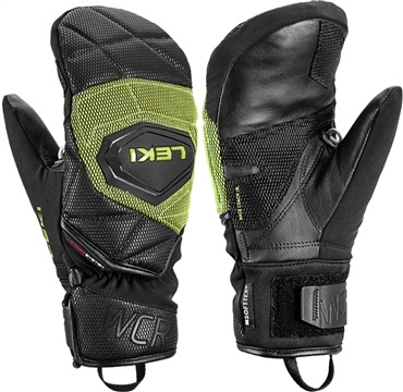 Leki WCR COACH 3D JUNIOR Mitt (black/lemon) 24/25