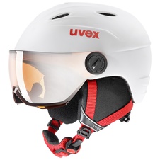 Lyžařská helma Uvex JUNIOR VISOR PRO (white/red)     