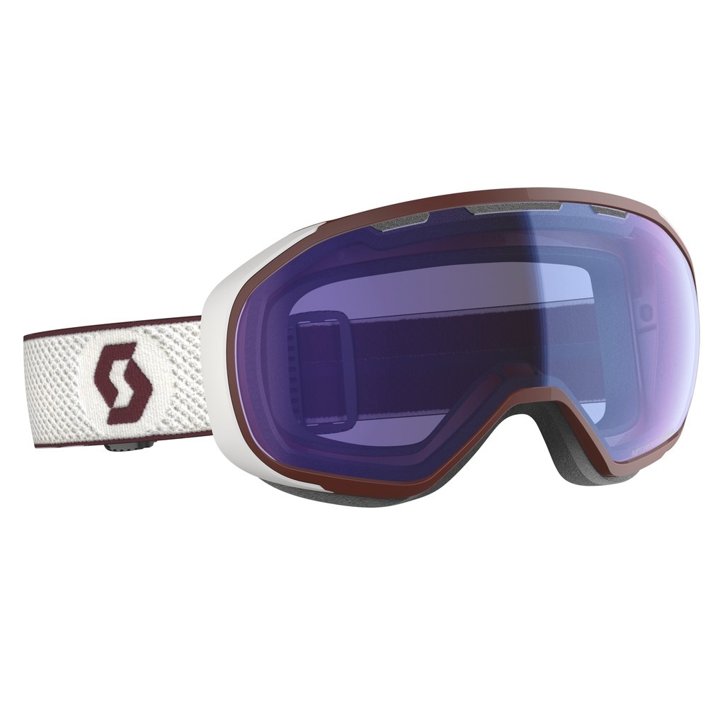 Scott FIX white/merlot red (ill. blue chrome) 20/21